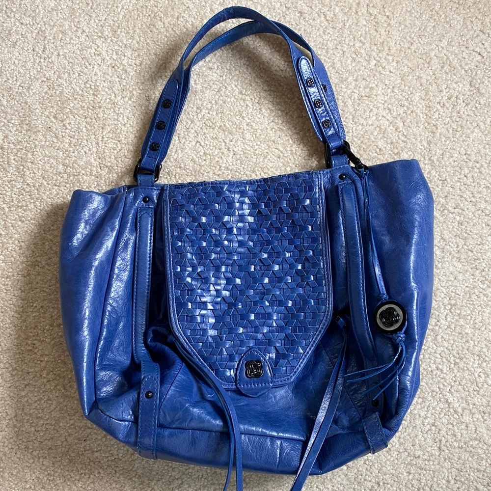 EUC Elliott Lucca blue leather bag